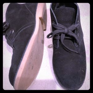 LUCKY Brand soft suede lace-up bootie